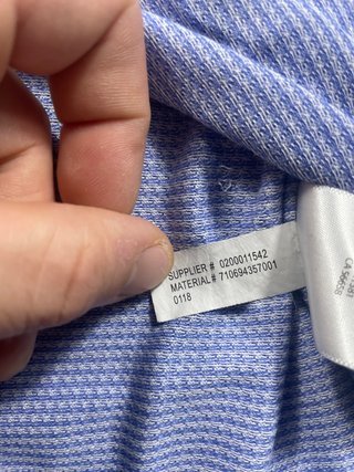 Camicia Ralph Lauren M Blu Navy Logo