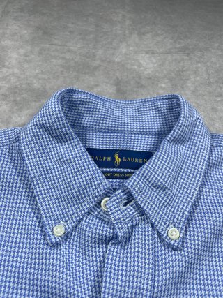 Camicia Ralph Lauren M Blu Navy Logo