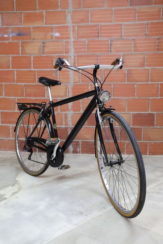 Bicicleta Urbana Vintage Negra