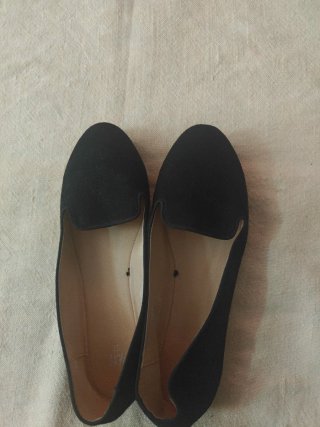 Bailarinas Terciopelo Negro Talla 37