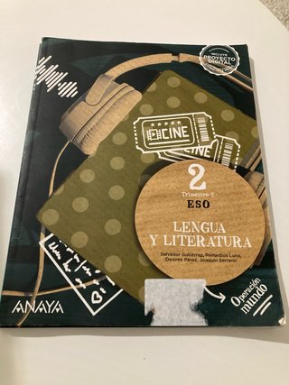 Libros de texto 2°ESO LENGUA Y LITERATURA (3 eval)