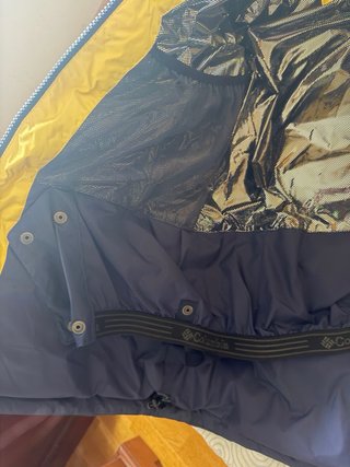 Chaqueta Columbia Omni Heat Azul y Amarillo