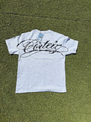 Camiseta Corteiz Gris y Negra Talla S Nueva