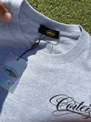 Camiseta Corteiz Gris y Negra Talla S Nueva