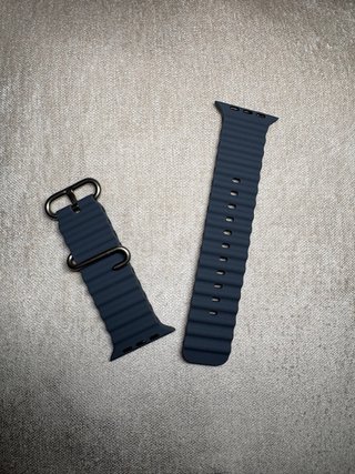 Correa Apple Watch azul gris Ondulada
