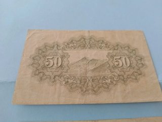 Lote 2 Billetes 50 SEN Japón 1938-1942