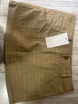 Falda Pantalón Cuadros Zara