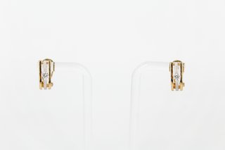 Pendiente de oro combinado de 18k. Ref:007-04-00593