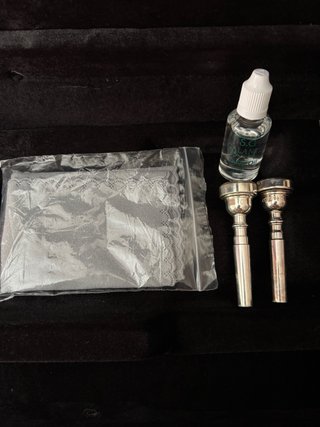 Trompeta Bressant dorada con estuche