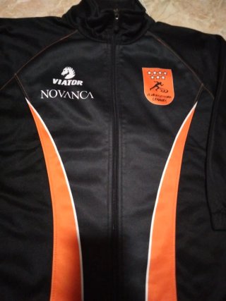 Chándal Atletismo Leganés  Negro Naranja