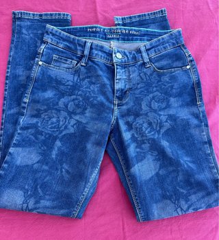Pantalones vaqueros MAC flores Talla 38