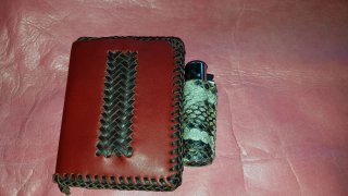 Fundas de mechero de cuero artesanales