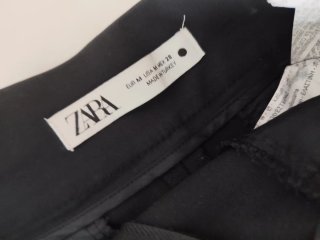 Set 2 Shorts Zara T.38 Negro y Blanco