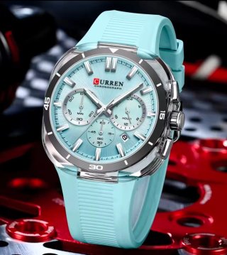 Reloj CURREN Cronógrafo Hombre Azul/Plata