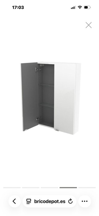 Mueble auxiliar baño blanco