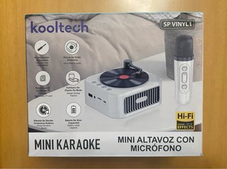 Mini Karaoke Negro y Blanco