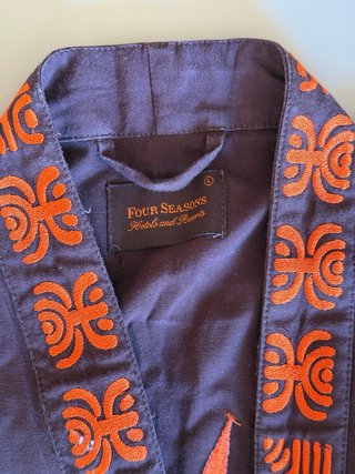 Kimono Four Seasons Estampado Sol Naranja