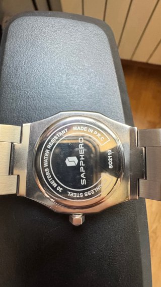 Reloj Sapphero Azul y Plateado