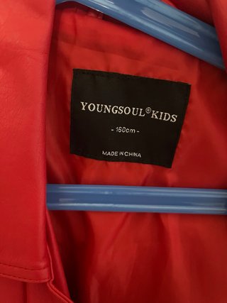 Chaqueta de cuero Roja