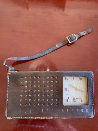 Radio Sanyo Transistor Antigua con Funda