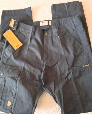 Pantalones senderismo Fjällräven azul. Talla 52