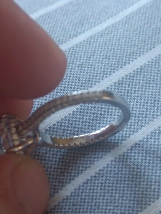 Anillo Plata 2ct Moissanita Talla Ovalada