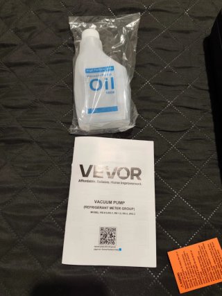 Bomba de vacío VEVOR RS-1.5 con manómetros