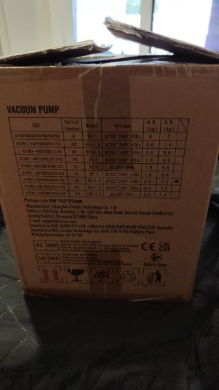 Bomba de vacío VEVOR RS-1.5 con manómetros
