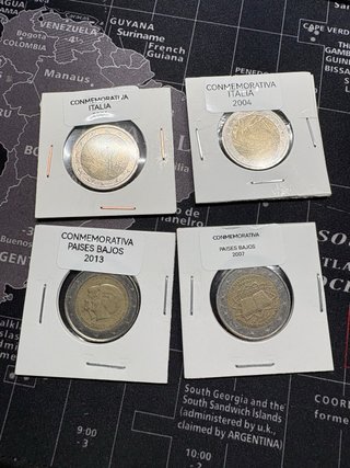 Cambio monedas conmemorativas y de curso legal de