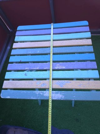 Mesa plegable customizada 60x60