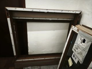 Ventana PVC Roble Oscilobatiente 140x135 ¡Nuevas!