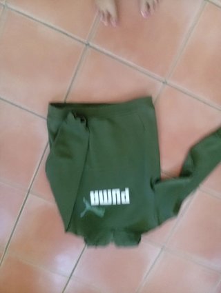 Sudadera Puma Verde Talla 12/13 Años