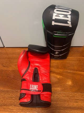 Guantes Boxeo Leone Revo Performance 1947 Negros