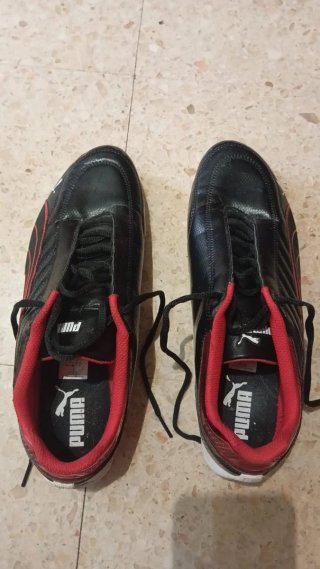 Zapatillas Puma Ferrari Future Kart Cat Negras Roj