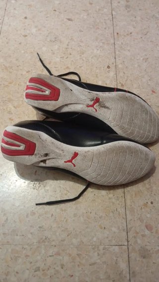 Zapatillas Puma Ferrari Future Kart Cat Negras Roj