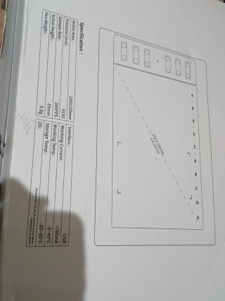 Tableta gráfica dibujo para ordenador