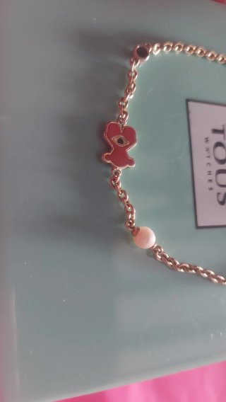 Pulsera Tous Oso y Perla plata