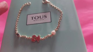 Pulsera Tous Oso y Perla plata