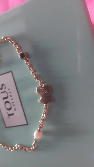 Pulsera Tous Oso y Perla plata
