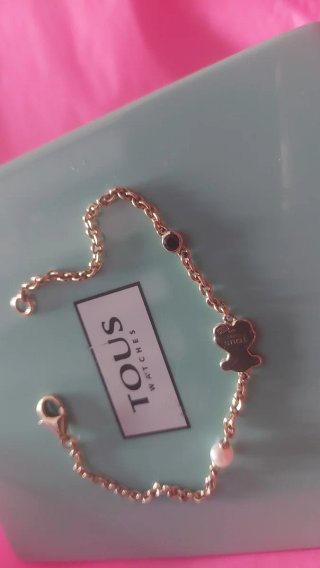 Pulsera Tous Oso y Perla plata