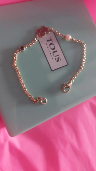 Pulsera Tous Oso y Perla plata