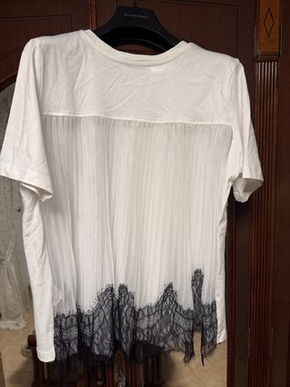 Camiseta Zara Mujer Talla M Blanca
