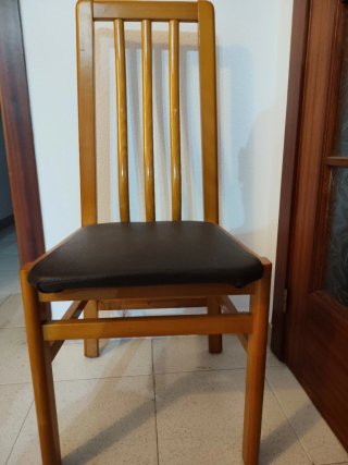 Mesa de comedor Rietti con 6 sillas de madera