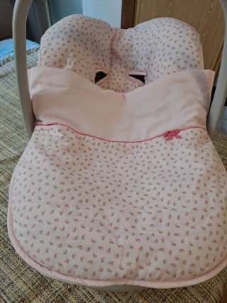 Funda para cuco de bebé floral rosa