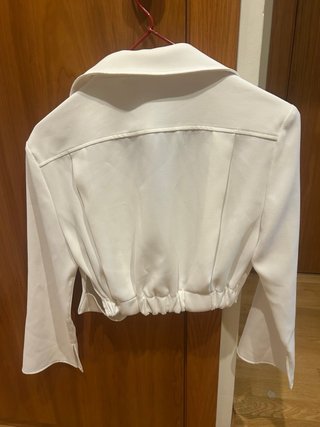 Conjunto Zara Falda y Camisa Blanca Talla XS