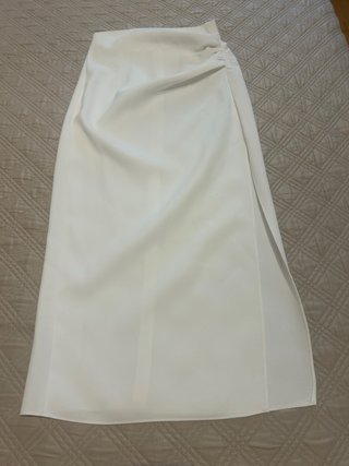 Conjunto Zara Falda y Camisa Blanca Talla XS