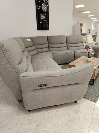 Sofá Rinconera Eléctrico Modular Gris