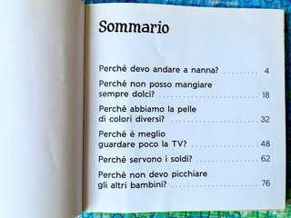 Libro infantil en italiano: 6 storie dei perché
