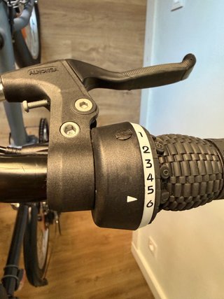 Bicicleta plegable gris