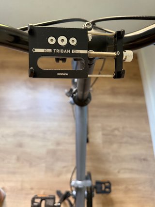 Bicicleta plegable gris